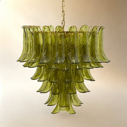 Green Petalo Murano Chandelier