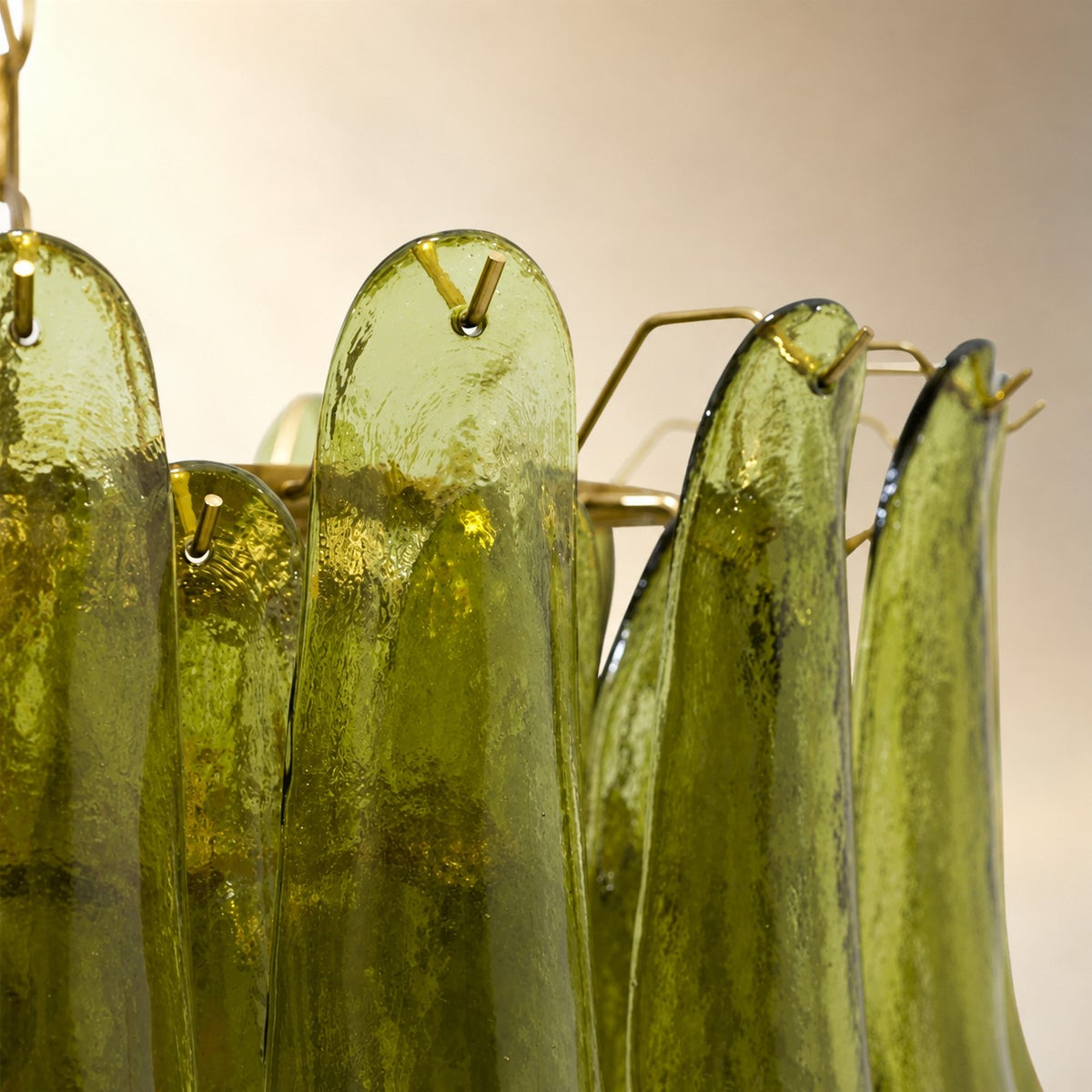Green Petalo Murano Chandelier