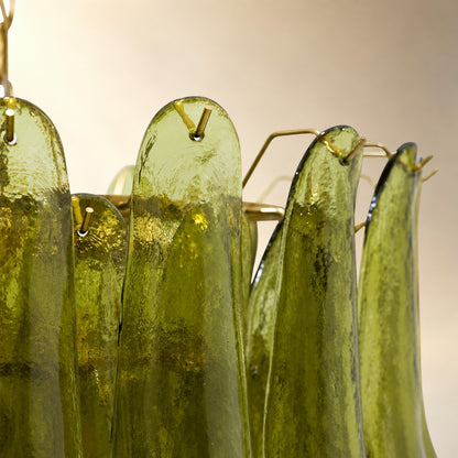 Green Petalo Murano Chandelier