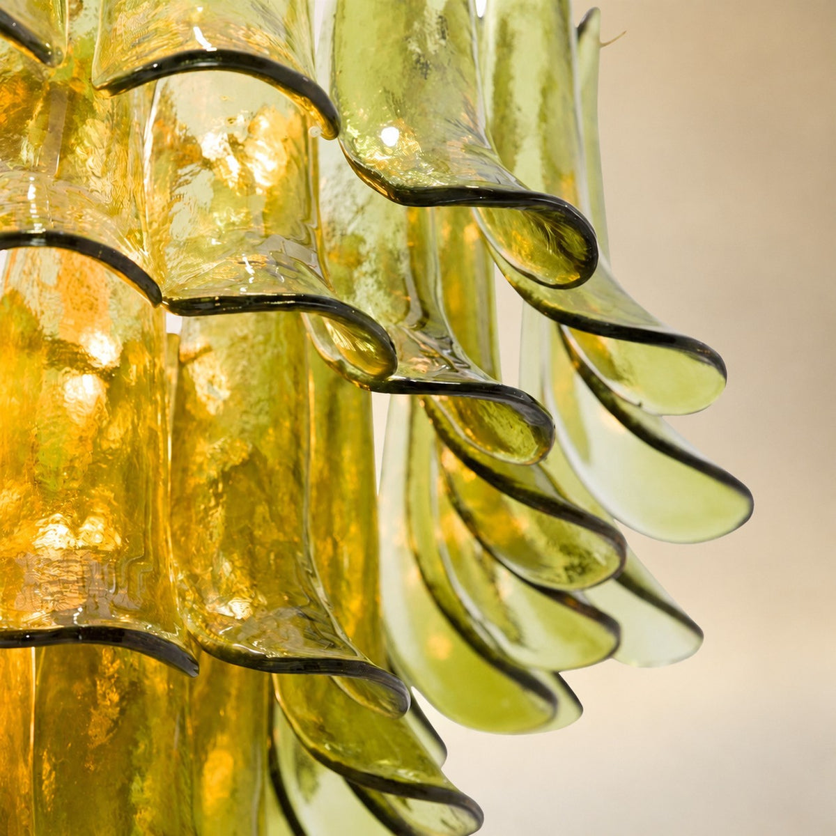 Green Petalo Murano Chandelier