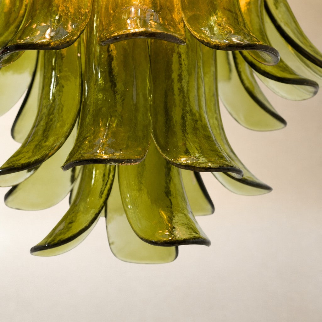 Green Petalo Murano Chandelier