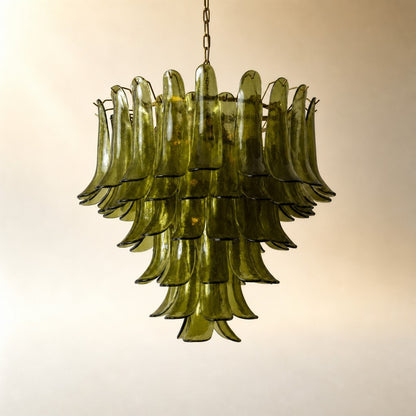 Green Petalo Murano Chandelier