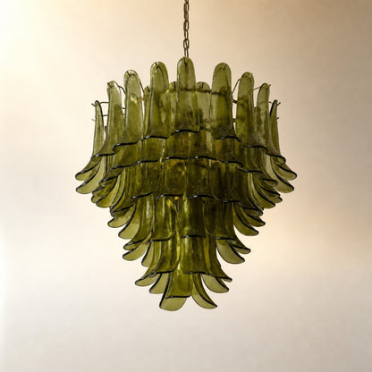 Green Petalo Murano Chandelier