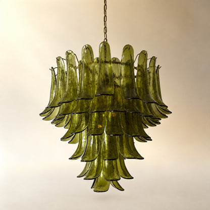 Green Petalo Murano Chandelier