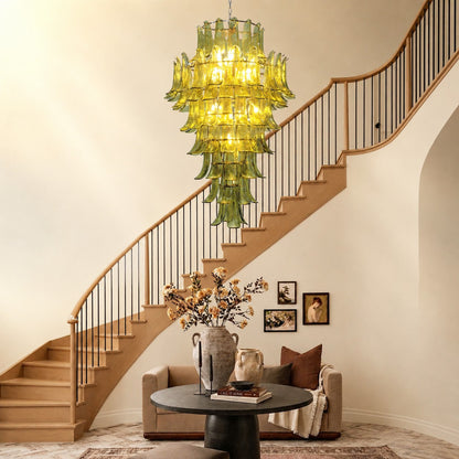 Green Petalo Murano Chandelier