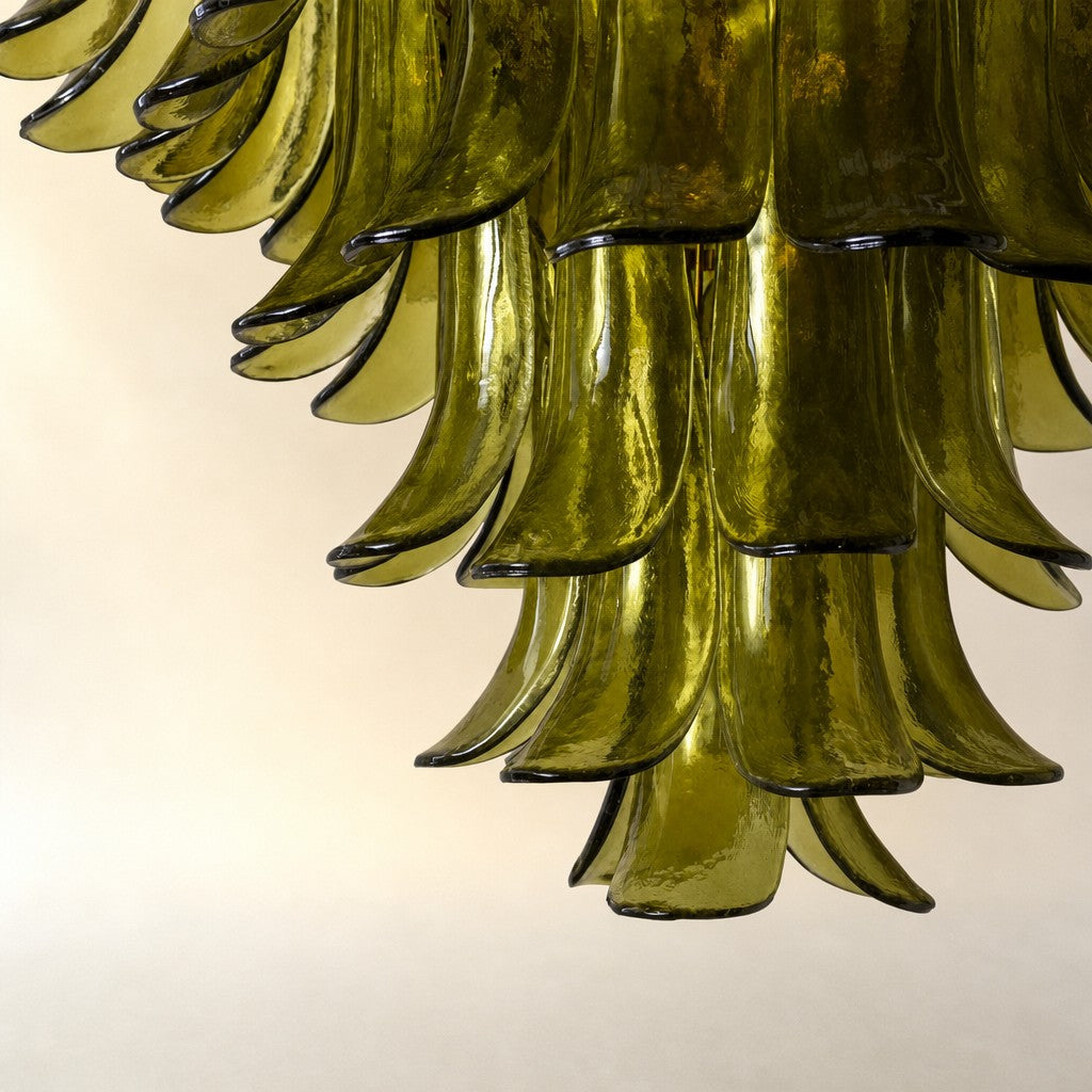Green Petalo Murano Chandelier