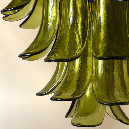 Green Petalo Murano Chandelier