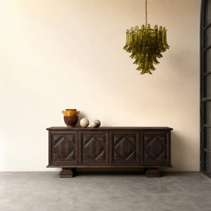 Green Petalo Murano Chandelier