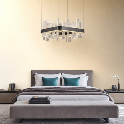 Grior Glass Pendant Light 19.7"