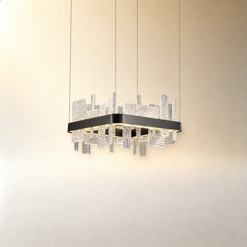Grior Glass Pendant Light 19.7"