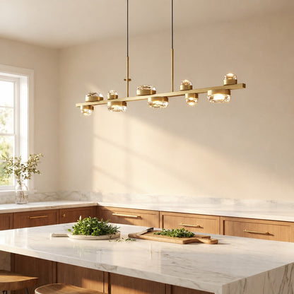 Gwevin Round Crystal Modern Chandelier