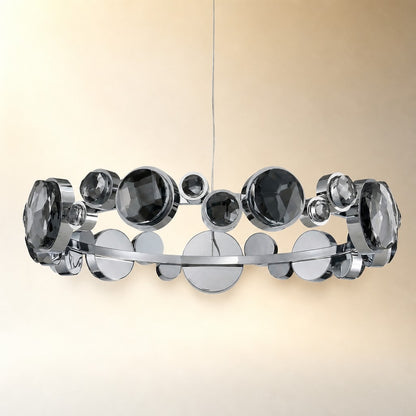 Gwevin Round Crystal Modern Chandelier