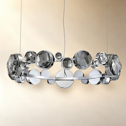 Gwevin Round Crystal Modern Chandelier
