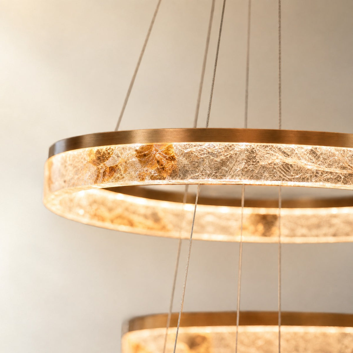 Halvan Modern Sculptural Ring Chandelier