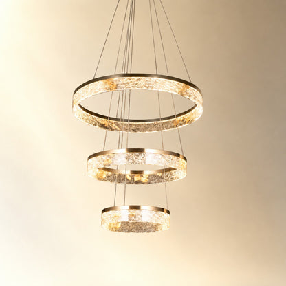 Halvan Modern Sculptural Ring Chandelier