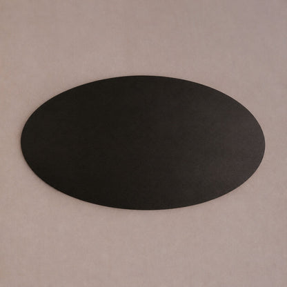 Hand-Sculpted Modern Oval Oak Dining Table