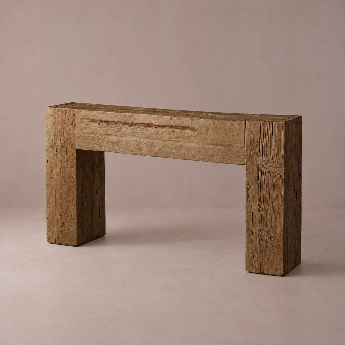 Happyarcadian Reclaimed Teak Wood Console Table