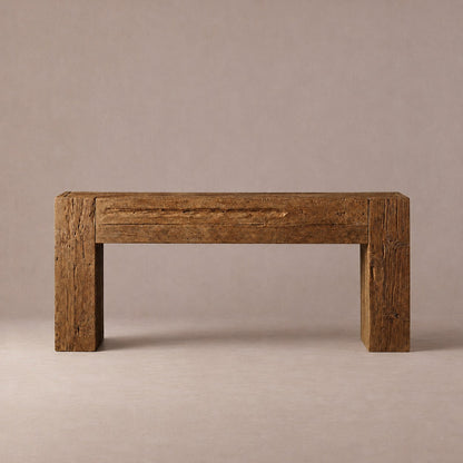 Happyarcadian Reclaimed Teak Wood Console Table