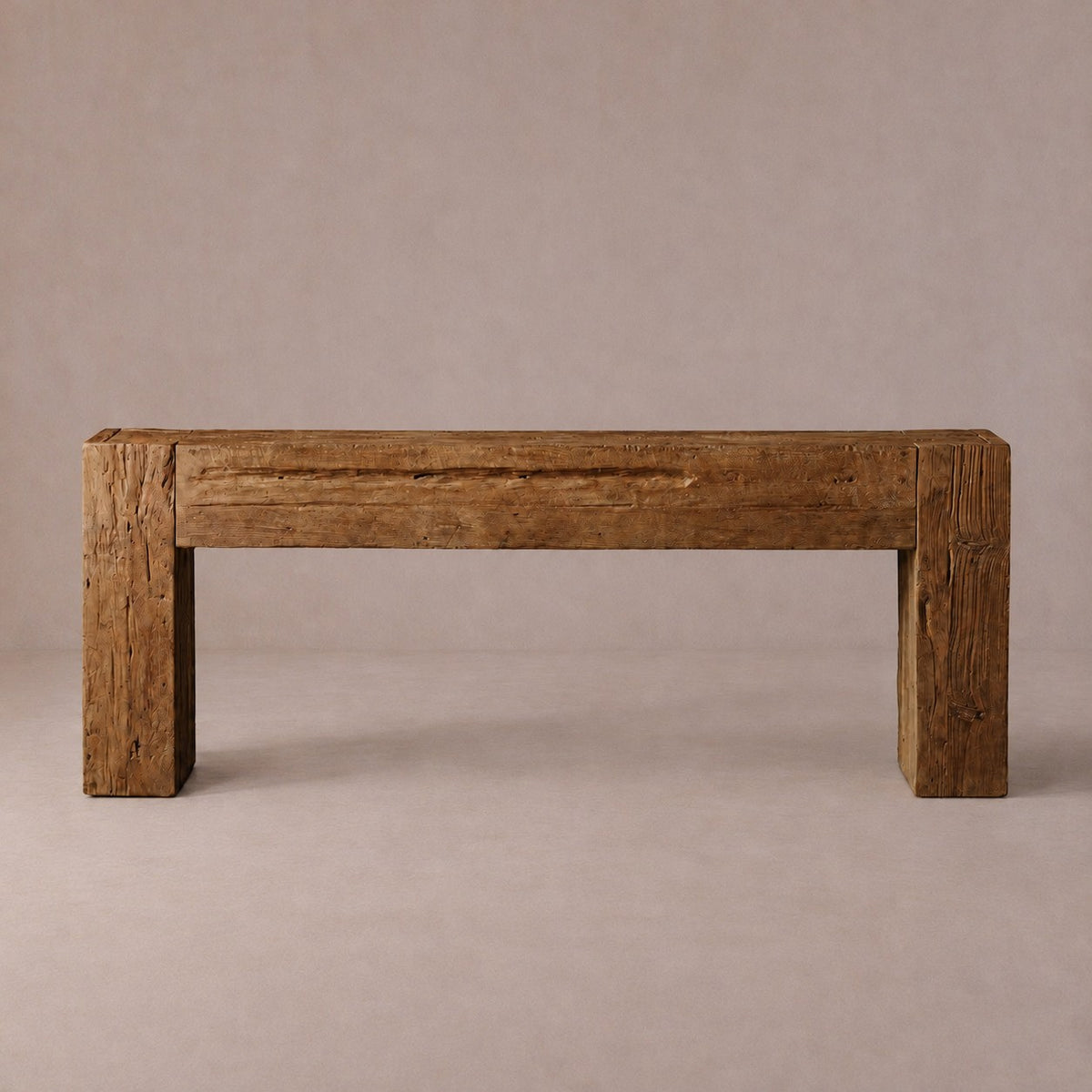Happyarcadian Reclaimed Teak Wood Console Table