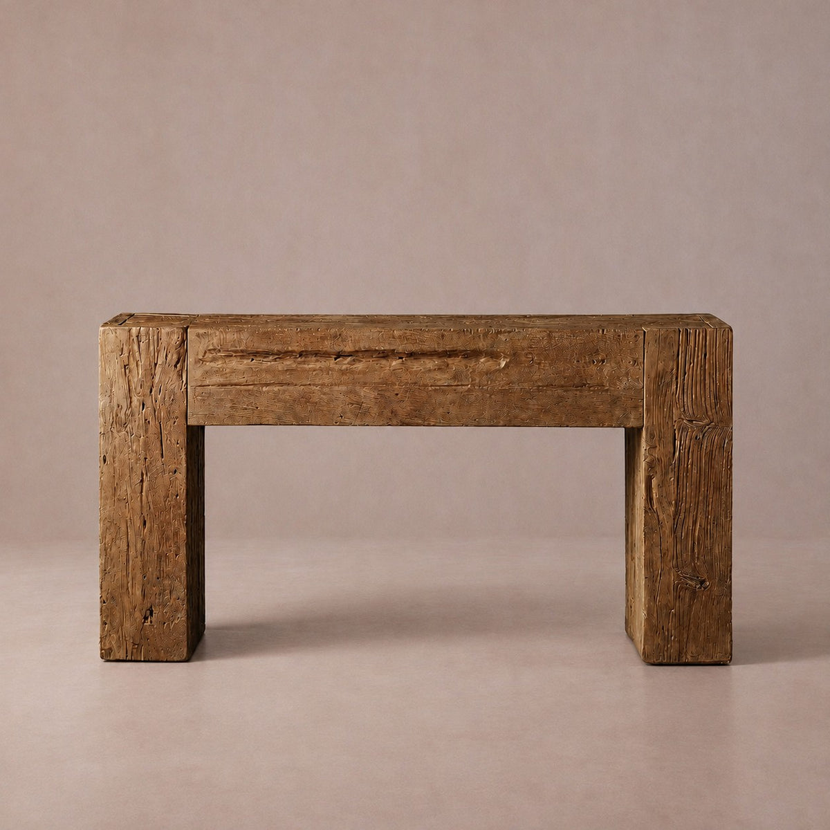 Happyarcadian Reclaimed Teak Wood Console Table