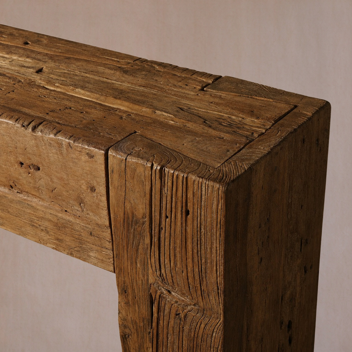 Happyarcadian Reclaimed Teak Wood Console Table