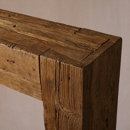 Happyarcadian Reclaimed Teak Wood Console Table