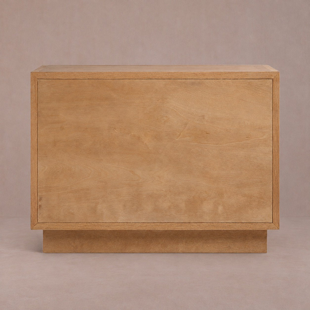 Happyarcadian Two-Drawer Oak Bedside Table