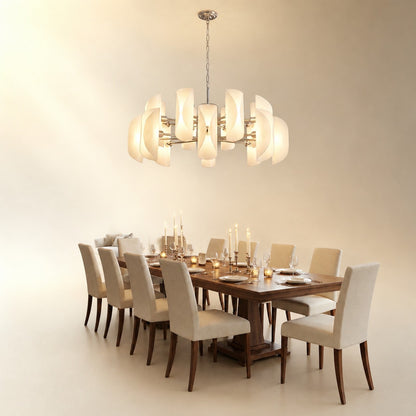 Helena Glamorous Glass Light Pendant 39"