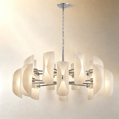 Helena Glamorous Glass Light Pendant 39"