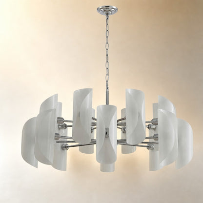 Helena Glamorous Glass Light Pendant 39"