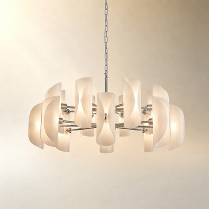 Helena Glamorous Glass Light Pendant 39"