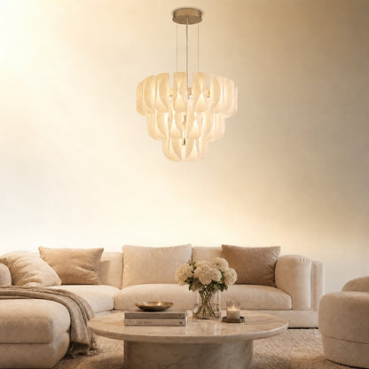 Helena Glamorous Glass Light Pendant 39"