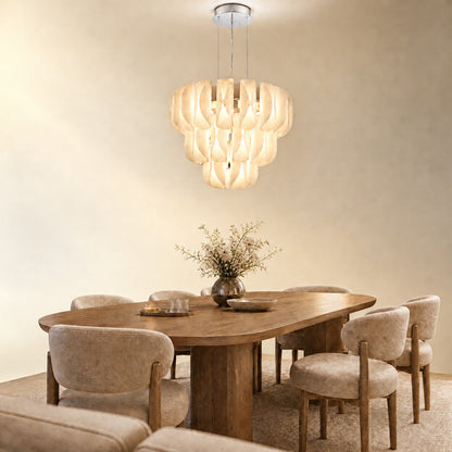 Helena Glamorous Glass Light Pendant 39"
