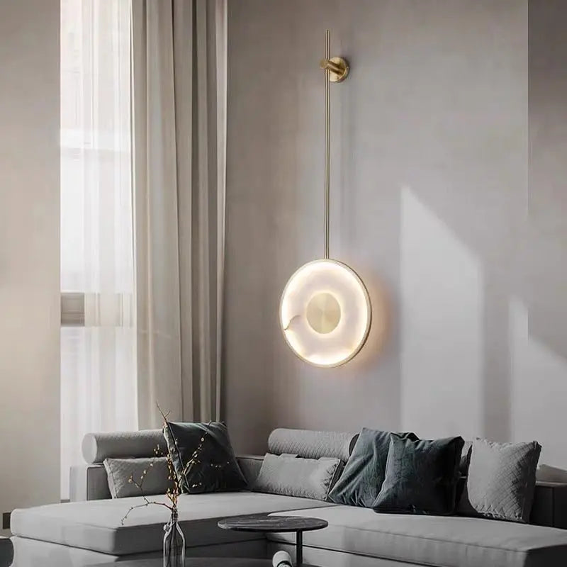 Icarus Alabaster Bedside Wall Mounted Lamps