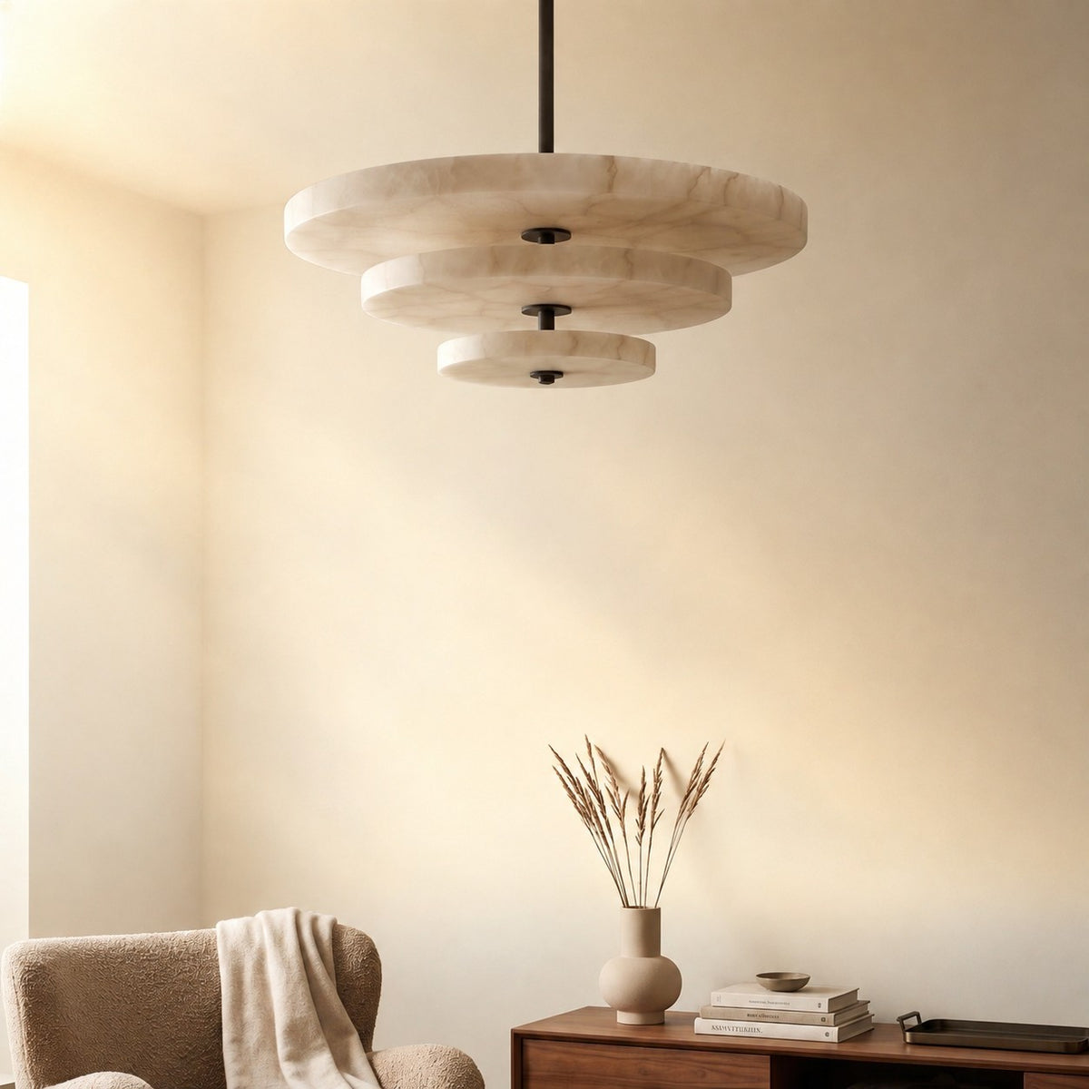 Ice Queen Alabaster Chandelier