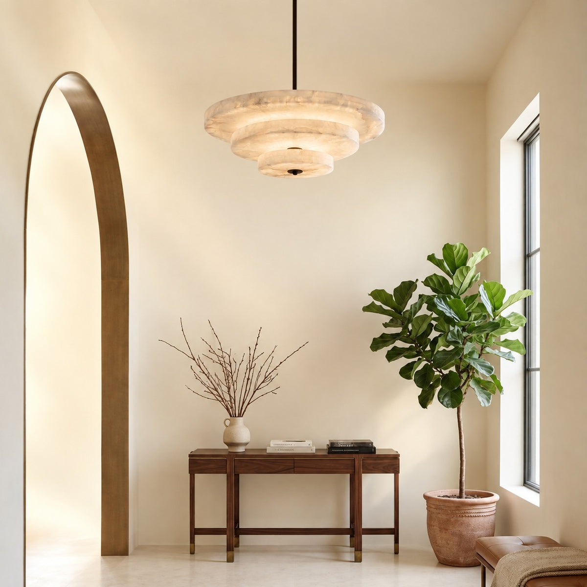 Ice Queen Alabaster Chandelier