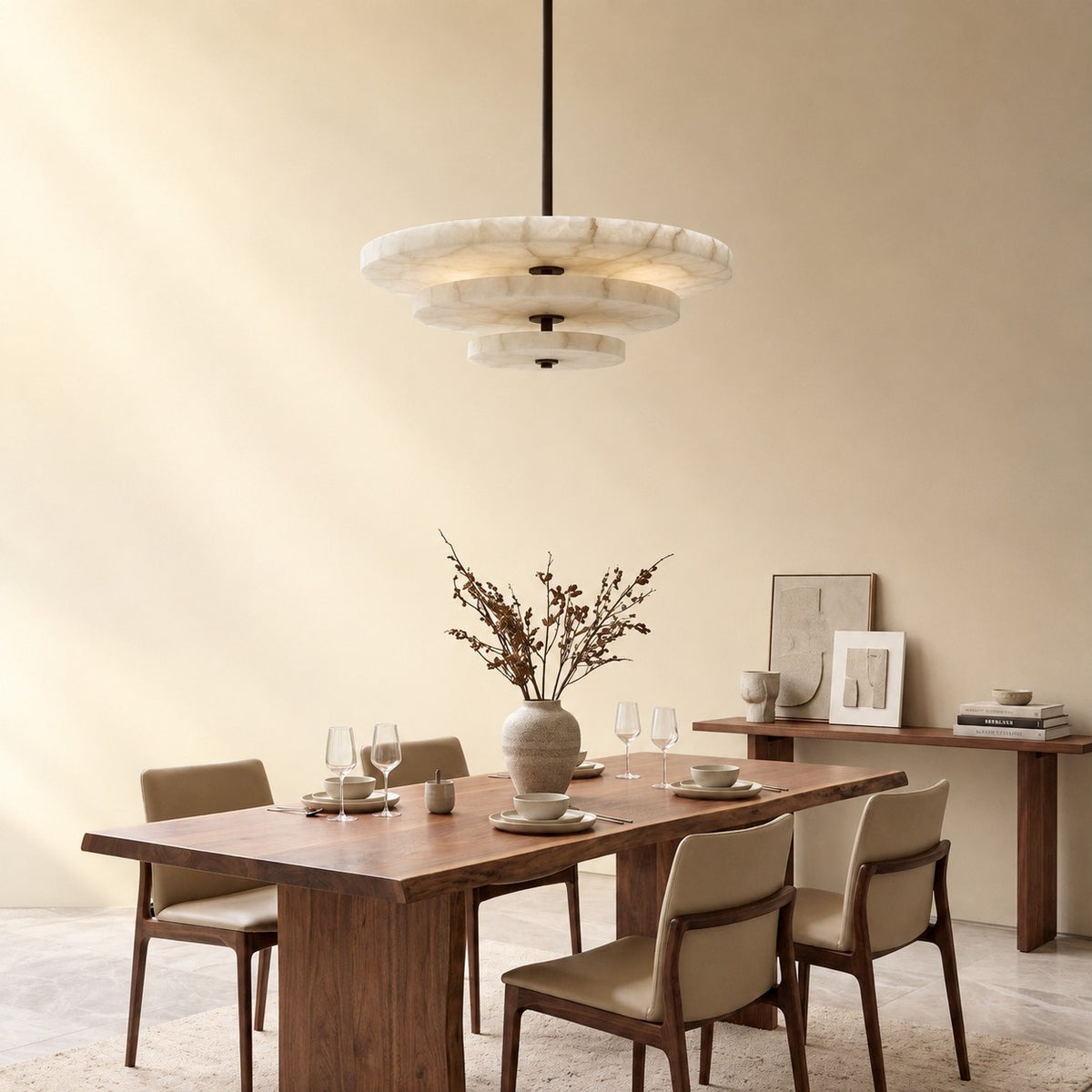 Ice Queen Alabaster Chandelier