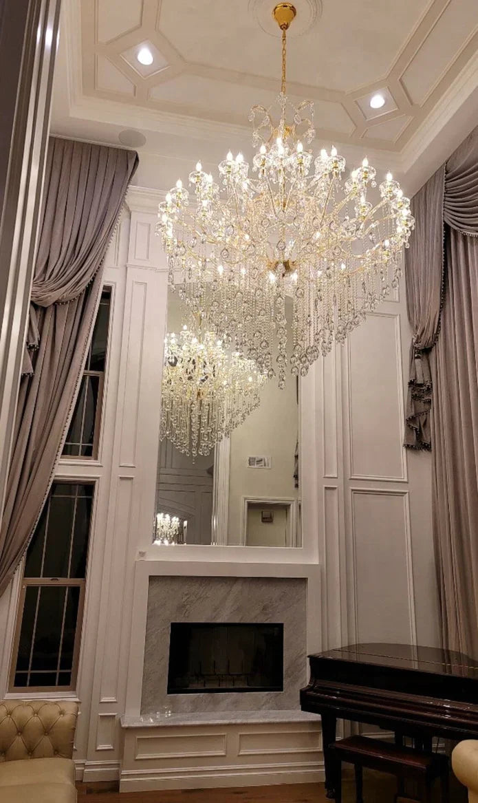 Classic Modern Multi-layers Crystal Chandelier