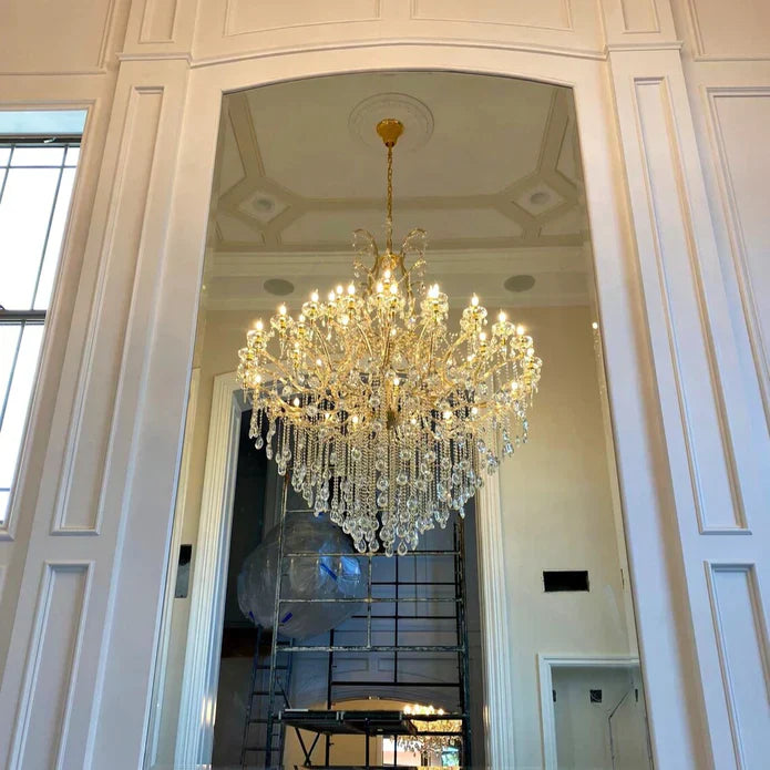 Classic Modern Multi-layers Crystal Chandelier for Staircase/Foyer/Villa