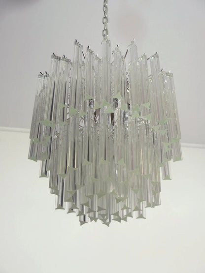 Murano Chandelier – Arianna -107 prisms – Transparent
