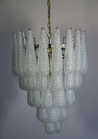 Murano Chandelier – Drop – 52 glasses – Transparent