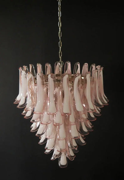 Murano Chandelier – 75 petals – Pink