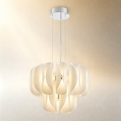 Ilyor Modern Chrome Chandelier 24"