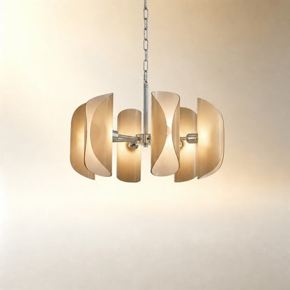 Ilyor Modern Chrome Glass Pendant Light