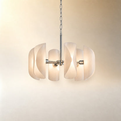 Ilyor Modern Chrome Glass Pendant Light