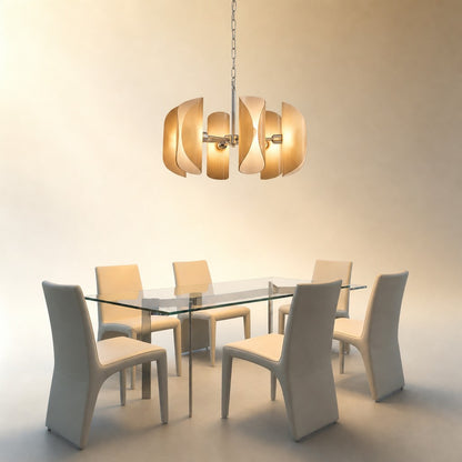 Ilyor Modern Chrome Glass Pendant Light