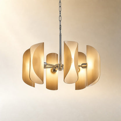 Ilyor Modern Chrome Glass Pendant Light