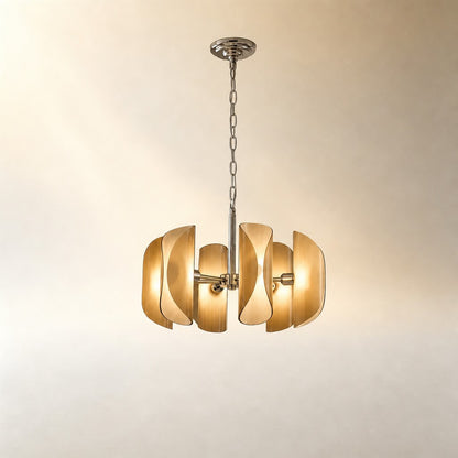Ilyor Modern Chrome Glass Pendant Light