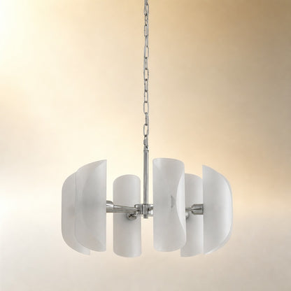 Ilyor Modern Chrome Glass Pendant Light