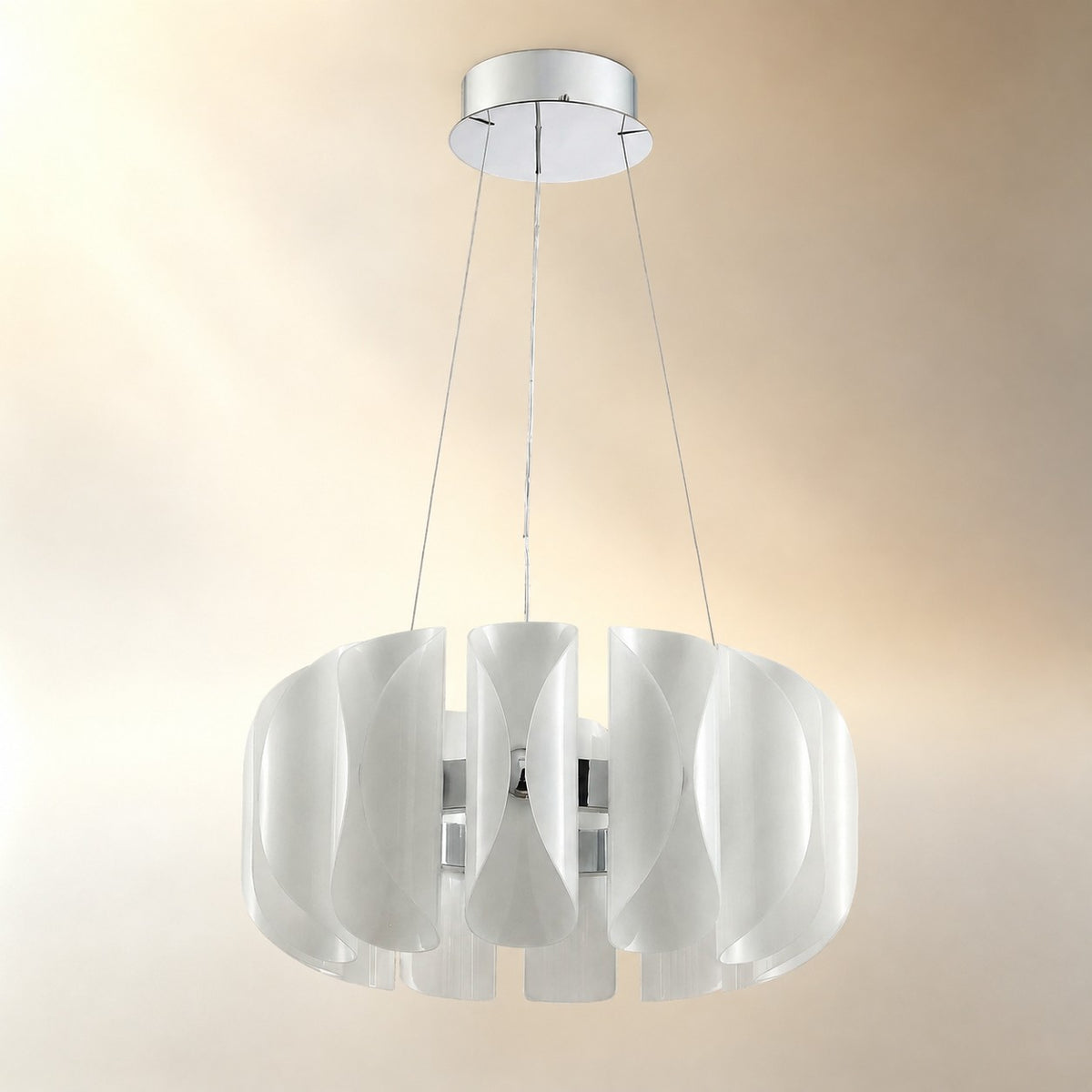 Ilyor Modern Glass Round Chandelier